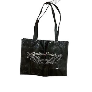 Harley-Davidson Black Winged Logo Bag reusable tote